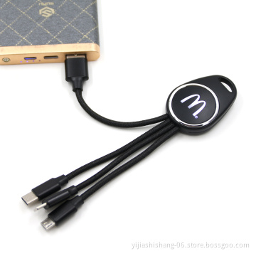 Yijiashishang Data USB Charger Type C/Micro USB/8 Pin Charging Cable for iPhone X Samsung Galaxy S9 S8 Charge Wire Cord